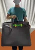Handgefertigte Taschen, Handtaschen aus echtem Leder, Bk60, Handtaschen mit hoher Kapazität, 60 cm, große Reisetaschen, Tasche mit großer Kapazität, Leder-Reisetasche, dominant, mit Logo HBZXL7