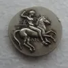 G25 Pièce artisanale de didrachme en argent grec ancien de Taras - 315 av. J.-C. Copie Coin250i