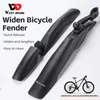 WEST BIKING Bicycle Fenders 26/27.5/ 29 inch Mountain Bike Front Rear Tire Bike Mudguard Lengthen Wheel MTB Quick Release Fender 240301