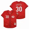 Mitchell und Ness Throwback Reds Baseball-Trikot Cincinnati Pete Rose Johnny Bench Joe Morgan Larkin Concepcion Deion Sanders Tony Perez Ken Griffey Jr. Größe S-4XL