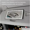 Decorações interiores Novo 2022 Espelho de maquiagem de carro portátil Sun-Sombreamento Visor HD Espelhos Bling Assessoires Interior para entrega de gota Aut Dhahz