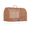 Cesta de transporte para gatos, cesta de vime para transportar gatos, cama portátil para animais de estimação, casas com almofada macia, transportador de animais de estimação basket202p