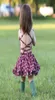 Roupas de bebê Girl039s Vestidos de verão menina vintage floral rendas cinta halter vestido Europa Estados Unidos Roupas Infantis 18761276304