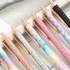 54 Color Glitter Bling Ballpoint Pens Sparkly Metal Retractable Sequins Fancy For Women Supplies Black Ink Medium Point 1.0 Mm