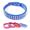 PU-Leder verstellbares Haustier-Hundehalsband mit Strass-Halskette für Hunde, rosa Haustiere, Pomeranian Collare, Cane-Leine für Hunde, EE5QY252v