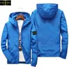 Stenjacka plus storlek kappjackor fashionabla mäns trench hoodie utomhus hiphop streetwear vår höst sport hoodie casual ytterkläder a69