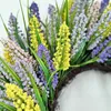 Decorative Flowers Spring Tower Grass Wreath Handmade Simple Lifelike Adornment Elegant Front Door For Home Garden Holiday Window Decor