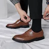 Mocassins à pompons pour hommes, chaussures décontractées, robe à bout rond, frein, printemps, mariage, taille 38-46, 384, 92