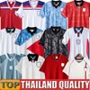 1982 1990 Retro Angleterre Fußballtrikots 1994 95 96 97 Shearer 1998 Gerrard Scholes Owen 2001 02 Heskey Gascoigne Vintage Langarm klassisches Fußballtrikot England