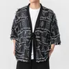 Roupas étnicas Kimono Homens Samurai Cardigan Roupas Japonesas Moda Japão Retro Tang Terno Masculino Plus Size 5XL Vintage Algodão Linho Jaqueta