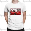 Męskie koszule jdm samochód rx7 mx5 koszulka streetwear letnia graficzna topy drukuj harajuku swobodny moda