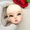 Cute Makeup Dolls Head 1/6 Mjd Joints Movable Body Dress Up Accessories White Skin Girls Dress Up Toy 240308