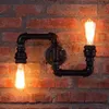 Wall Lamp American Creative Lamps Retro Loft Water Pipe Lights Bar Cafe Restaurant Pub Club Hall Aisle Industry Wind Stair Sconce 261Q