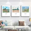 Paintings Monet Oil Painting Nordic Art Poster Including Grass Snow Seaside Canvas Mural Living Room Bedroom Modern Decorat204Q