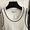 Letter Printing Sports Knit Vest Women Summer Fashion Sleeveless Tank Tops Designer Classic Crop Tops
