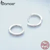 925 Sterling Silver Pink Opal Ear Buckles Classic Round Round أقراط للنساء Girls Design Gine Jewelry 240301