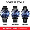 Zegarek męski luksusowa marka Belushi High-end Business Business Casual Watches Mens Waterproof Sports Kwarcowa Kwarc Relogio Mascul178z