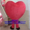 Mascot Costumes Saint Valentine's Day Red Heart Mascot Costume Adult Cartoon Character Stage Properties Parents-child Campaign Zx1032