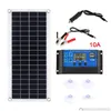 Zonnepanelen Draagbare 300W paneelkit 12V USB-oplaadinterfacekaart met controller Waterdichte cellen voor telefoon Rv Auto Drop Delivery Otqar