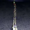 Made Jewelry Pure Sier IGI-gecertificeerde 5 mm Hpht Vs1 Clarity Lab Grown Diamond Chain-tennisketting