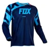 Mens Long Sleeve Motocross Cycling Jersey Fox Teleyi Downhill Mountain Bike Mtb Shirts Offroad DH Motorcykel Motocross Clothing