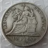 GUATEMALA 1896 1 PESO Copiar Moeda de Alta Qualidade255U