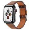 For applewatch Apple Watch strap iwatch leather strap Sharp tail buckle belt full-grain leather 38/40/42/44mm Series 1~5 generation