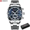 Relogio Masculino CURREN Mode Herren Uhren Top-marke Luxus Armbanduhr Quarzuhr Männer Wasserdichte Chronograph 240227