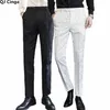 Calças de terno azul real calças de escritório de negócios branco preto vermelho pantalones hombre vestido de festa de casamento calças tamanho grande S-6XL 240305