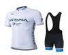 Jersey Cycling Set 2021 Pro Team Astana Cycling Odzież Lato oddychający koszulka rowerowa z krótkim rękawem Kit Ropa Ciclism8705249