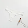 String côtelé sans couture pour femmes, sous-vêtement taille basse, confortable, en coton, sous-vêtements de couleur unie, Lingerie féminine