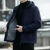 Мужские куртки, фланелевая куртка, весна и осень 2024, тонкое пальто с капюшоном, корейская версия трендовой красивой одежды