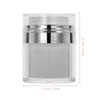 Lagringsflaskor 2 st pulver Pulverpress Cream Jar Miss Shampoo Pump Dispenser PP Multipurpose