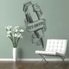 Barbershop Strumento Taglio Rasatura Finestra Wall Sticker Barbiere Capelli Parrucchiere Salon Negozio Decalcomania della parete Decorazione del vinile Y200103245z