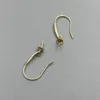 Hoop Earrings Sinya Au585 14k Gold Akoya Pearls Earring Mount Base Holder Fine Jewelry DIY Accessories Findings