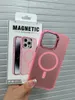 Für iPhone 15 Slim Translucent Matte Phone Case kompatibel mit MagSafe Handy-Rückseite mit Einzelhandelsverpackung für iPhone 14 Plus 13 12 11 Pro Max izeso