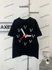 xinxinbuy Men designer Tee t shirt 2024 Clock letter jacquard short sleeve cotton women gray black white green S-XL