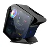 Компьютерные корпуса Evesky Little Monster Rgb Case Cpu M-Atx Водяное охлаждение Двустороннее прозрачное стекло Игровой корпус — Pink Drop Delive Otyqn