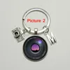 Keychains 26 Letter Name Keychain Camera Pendant With SLR Lens Pographer Personality Jewelry