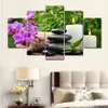 5 Pcs Spa Decor Flower Stone Candle Scenery Picture Printed Modern Canvas Wall Art Picture For Home Linving Decor No Frame229A