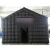 wholesale Grand cube gonflable noir tente de mariage carré belvédère salle d'événement grand mobile portable boîte de nuit pavillon de fête pour l'extérieur
