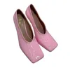 design Femmes Chaussures à talons hauts Escarpins en cuir verni coloré Hauteur du talon 10cm 2024 Printemps Chaussures de créateur avec boîte d'origine Taille 35-41