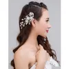 Hair Jewelry Simated Pearl Handmade Comb Headpiece With Copper Wire And Alloy Flower Style Bridal Gifts Drop Delivery Hairje Dhgarden Dh2Jy