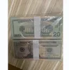 Novelty Prop Actual 1:2 Size Money Fake Party 5 Toys Movie Banknote 50 Copy Dollars 1 Supplies 100 20 10 Paper Dollar Eaukr Ejmsr