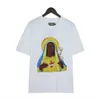 Designer Denimtear's Men and Women Fode Summer Clothes Tracksuits Kapok T-shirt med brevtryck på den bakre nacken Korta ärmar Z44C