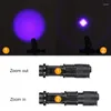 Lampes de poche Torches Drop LED UV 395NM Torche Lumière Ultra Violet Violet Lampe Batterie Pour Marqueur Détection
