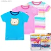 T-shirts Détail 5 pcs/pack 0-24 mois t-shirt à manches courtes bébé infantile dessin animé vêtements nouveau-né pour garçons filles vêtements mignons été L240311