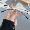 Sonnenbrille Mode Frauen Metall Blau Licht Blockieren Brillen Optische Brillenglas Büro Computer Augenschutz Brille Brillen