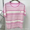Women's Tracksuits designer 23 Nanyou High Quality M Family Casual Sports Letter Stripe Loose Color Block T-shirt+Elastic Waist Shorts Set 6FUR