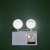 Doppelkopf-Notfalllampe 90–280 V, 6000 K, Doppelkopfleuchte mit Batterie